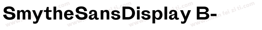 SmytheSansDisplay B字体转换